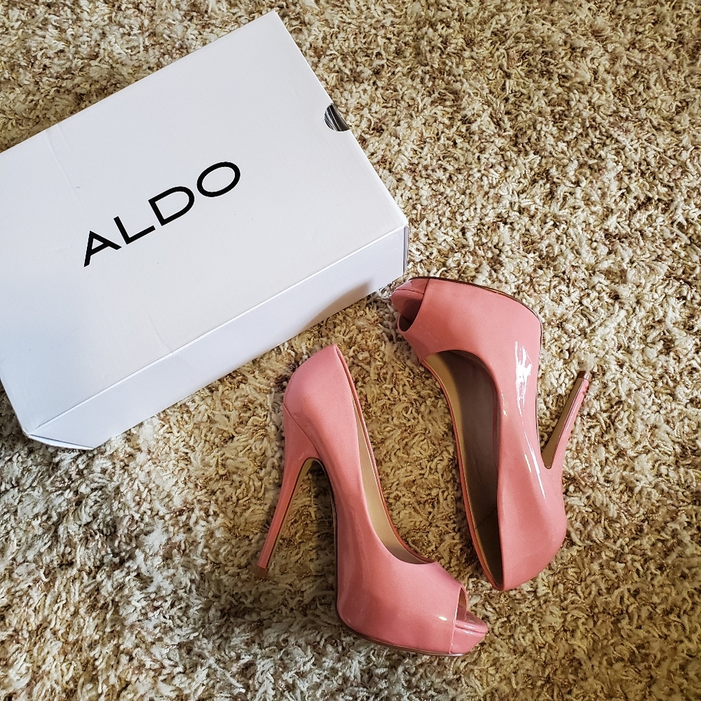 Aldo peeptoe pumps